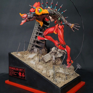 에반게리온 2호기 비스트레진 도색작