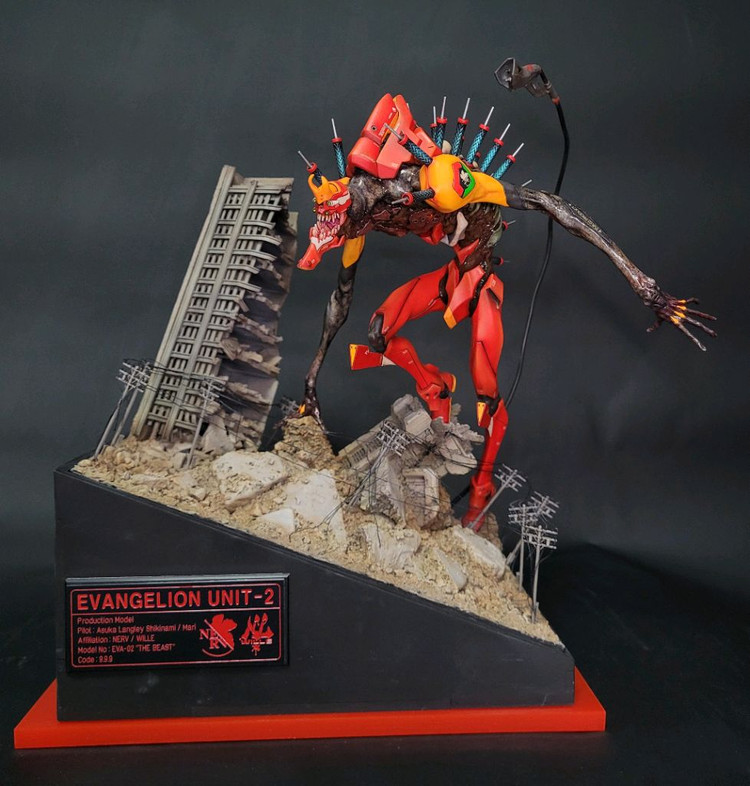 에반게리온 2호기 비스트레진 도색작--8