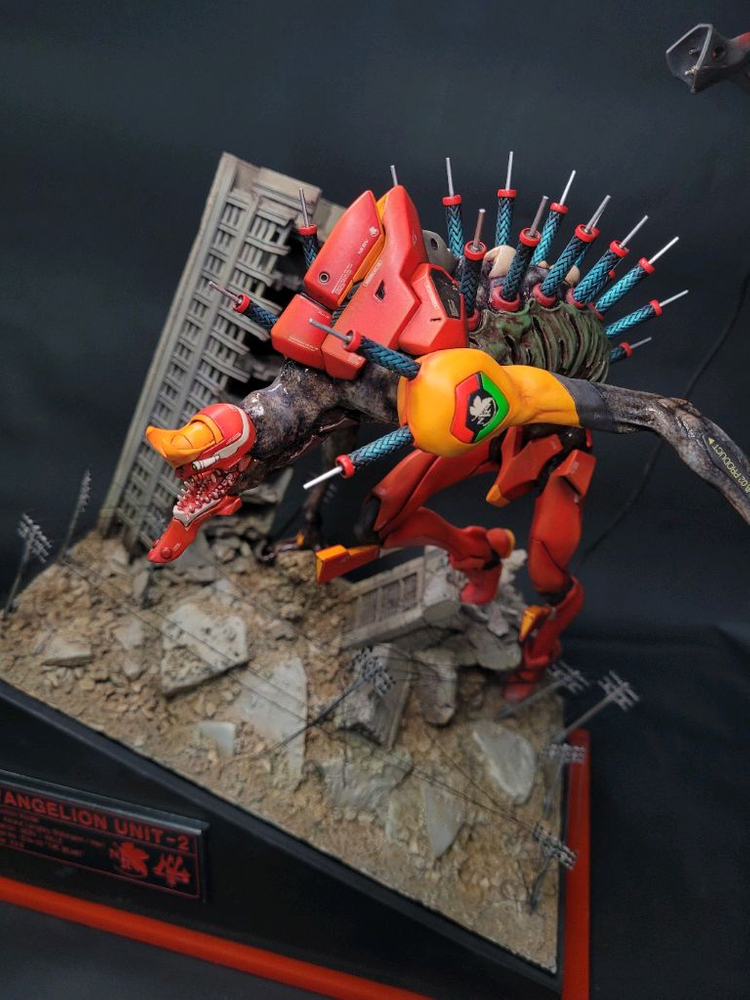 에반게리온 2호기 비스트레진 도색작--7