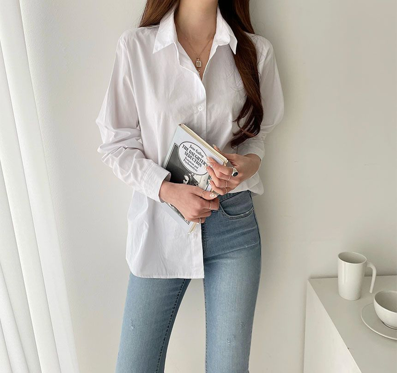 베이직 기본 셔츠 (새제품)--1