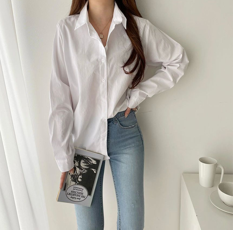 베이직 기본 셔츠 (새제품)--5