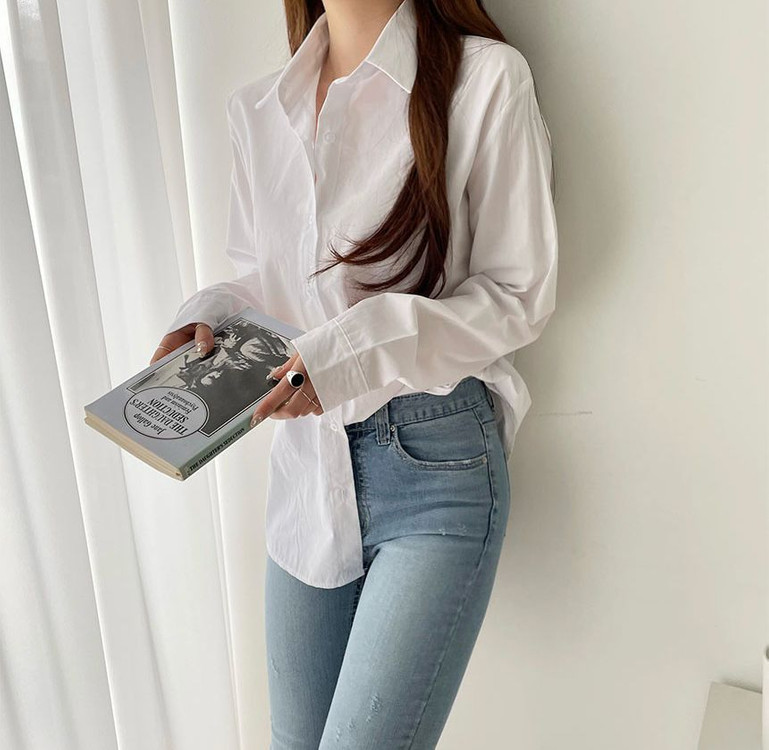 베이직 기본 셔츠 (새제품)--4