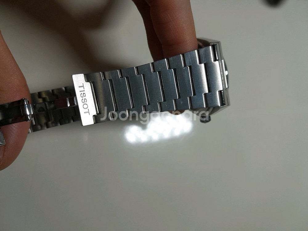 티쏘prx 35 쿼츠 아이스블루 8월구매--6