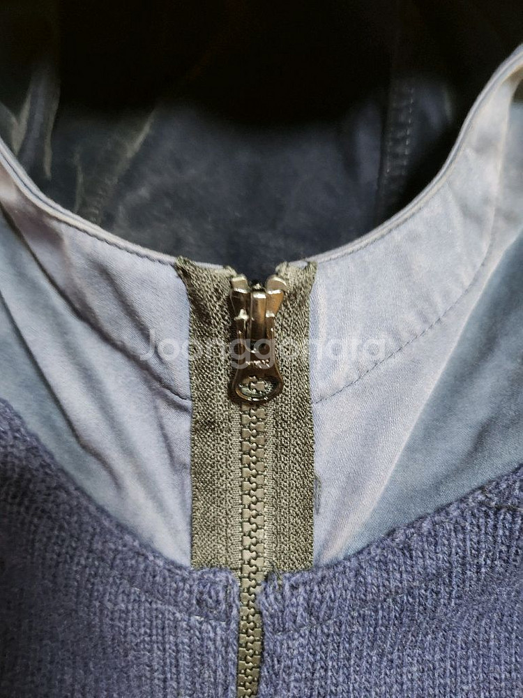 스톤아일랜드 나일론 우븐 믹스 니트 후드 집업 XL 판--2