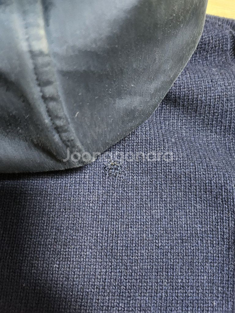 스톤아일랜드 나일론 우븐 믹스 니트 후드 집업 XL 판--6