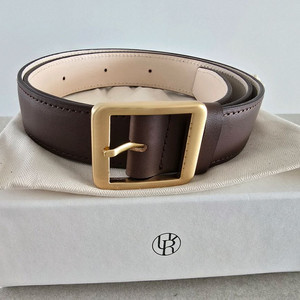 유메르 에쿠르 레더 벨트 브라운/골드