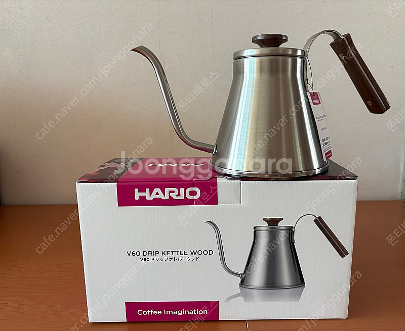 하리오 V60 드립 주전자 우드--0