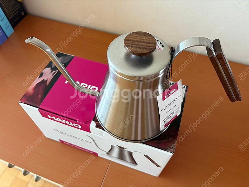 하리오 V60 드립 주전자 우드--1