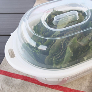 (미사용) 뚜껑 채반, 바구니 야채보관 소쿠리