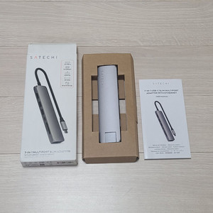 사테치 USB C타입 7in1 멀티 허브 이더넷 어댑터