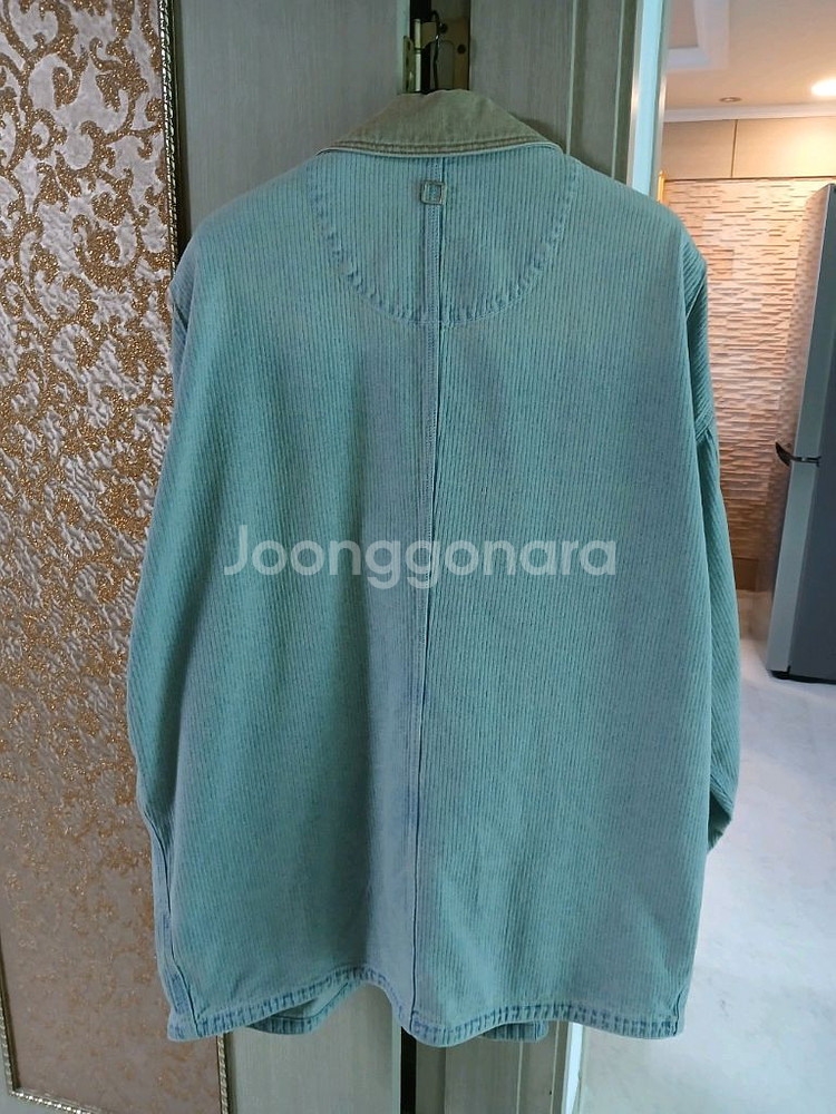 우영미 블루 립 데님 코트 워크 자켓 50 사이즈--2