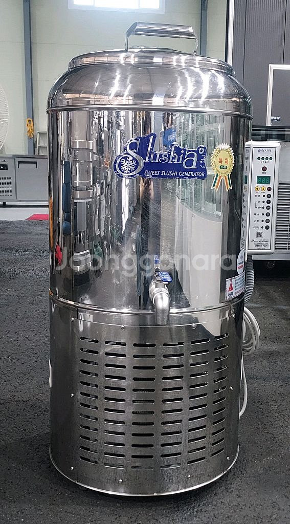 슬러시아 업소용 육수냉장고 냉면육수통 원형모델--0