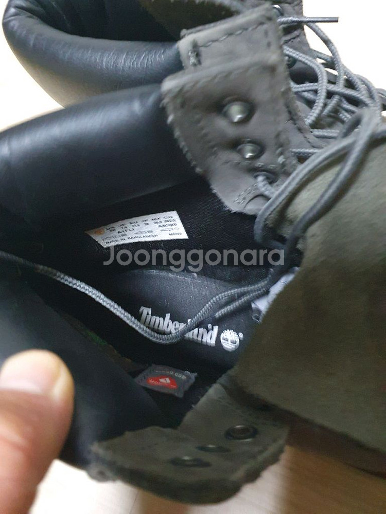 팀버랜드 6인치 다크 그레이 부츠 260--8