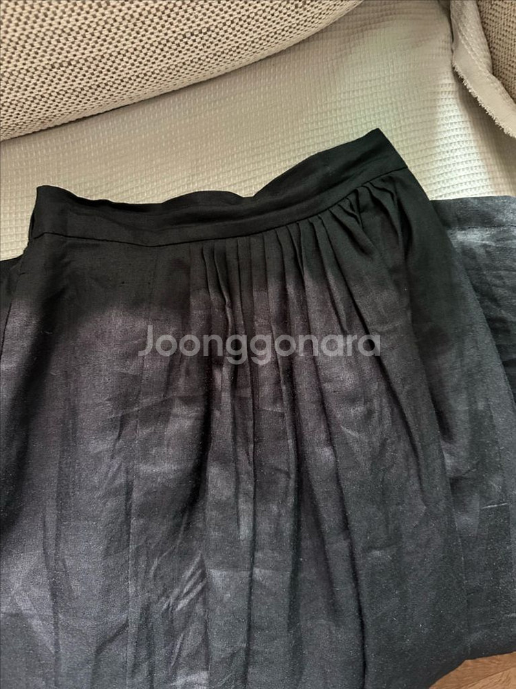 유노이아 mone 모네 린넨 스커트(s)--1