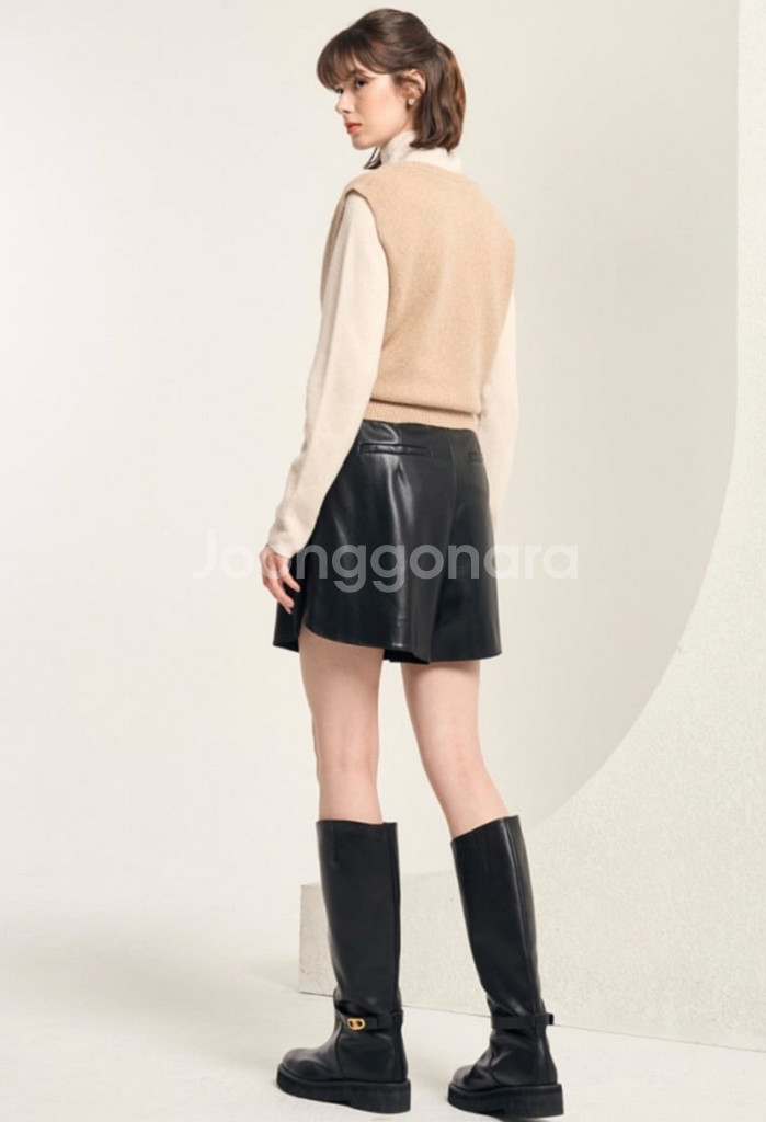 마인 완판 캐시미어 블렌드 브이넥 탑 타임 랑방 한섬--1