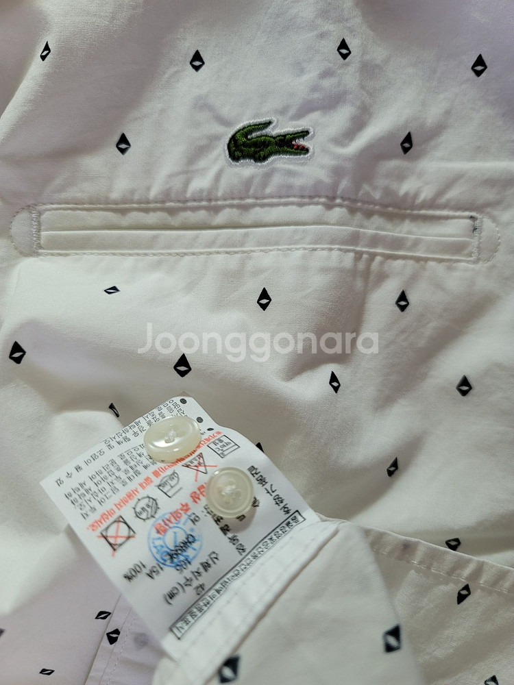 lacoste diamond dot shirts 긴팔--6