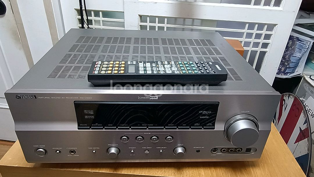 야마하 RX-V663 AV 리시버 앰프 ( 턴테이블 연--3