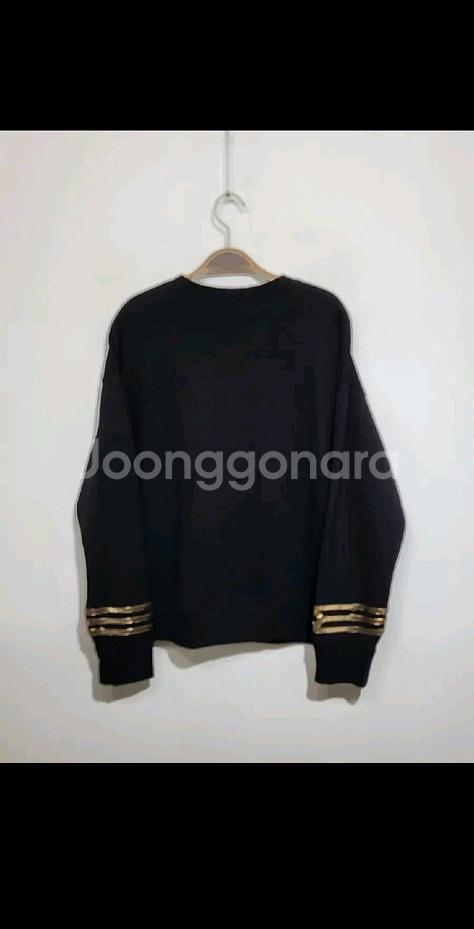 (L) 랄프로렌 폴로 스웨트 블랙 로고 맨투맨 티셔츠--5