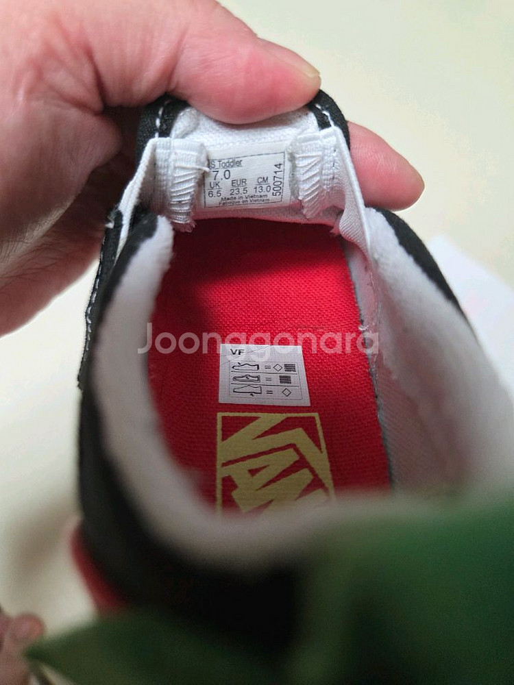 반스 딸기신발 7 130사이즈판매--4