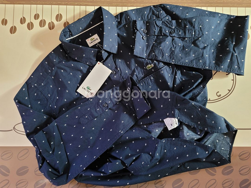 lacoste diamond dot shirts 긴팔--6