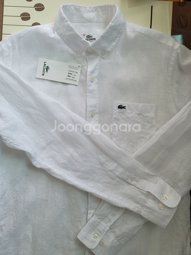 lacoste linen shirts 긴팔--7