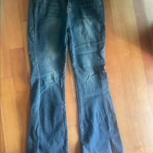 육육걸즈 기모 밑단트임 부츠컷