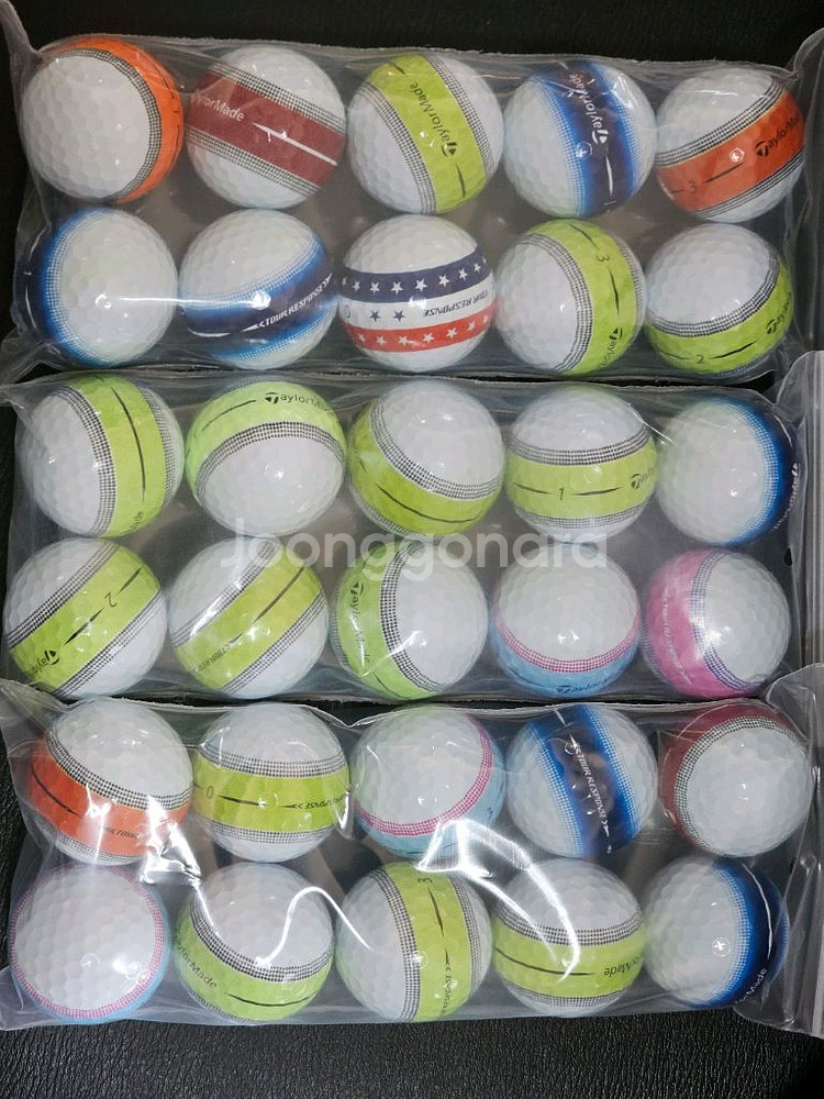 테일러메이드 스트라이프 A+급 30개 골프공 로스트볼--1
