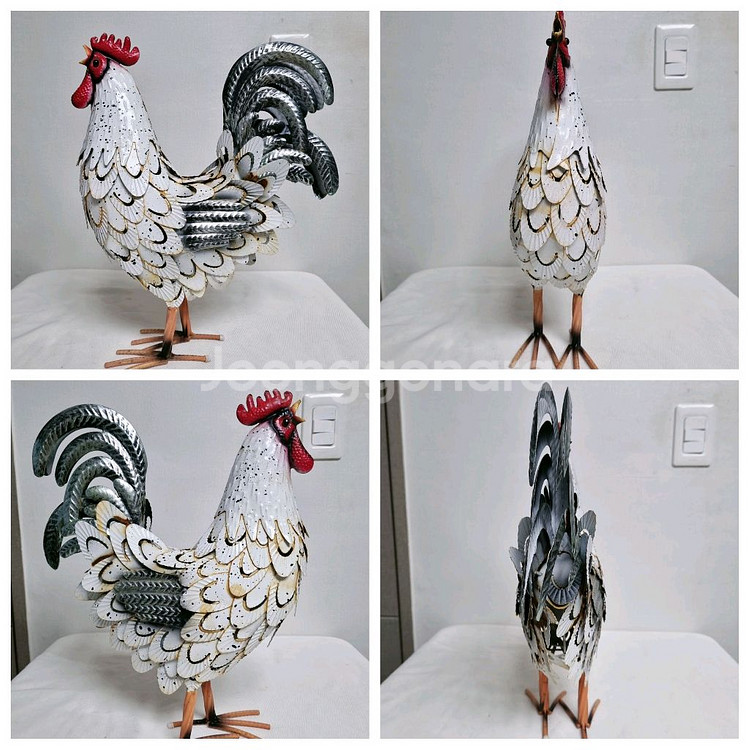 수닭 철제 인테리어 소품 (높이41cm)--0