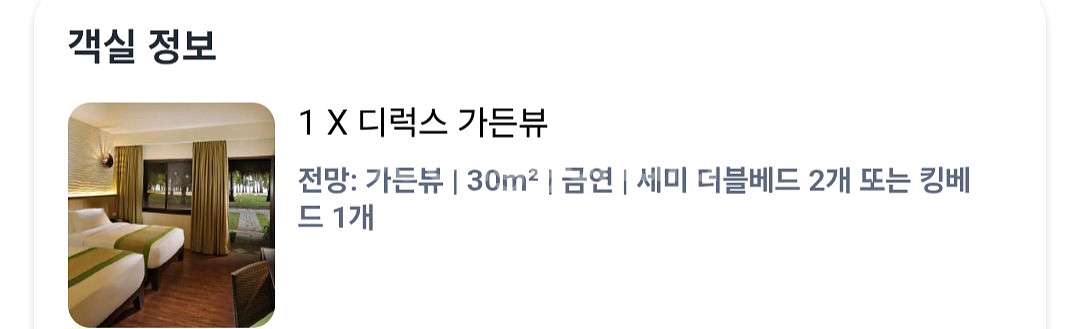 보홀 오셔니카리조트 디럭스가든뷰 11/18~11/20--1