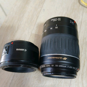 캐논50ㆍ8 , 55ㅡ200렌즈