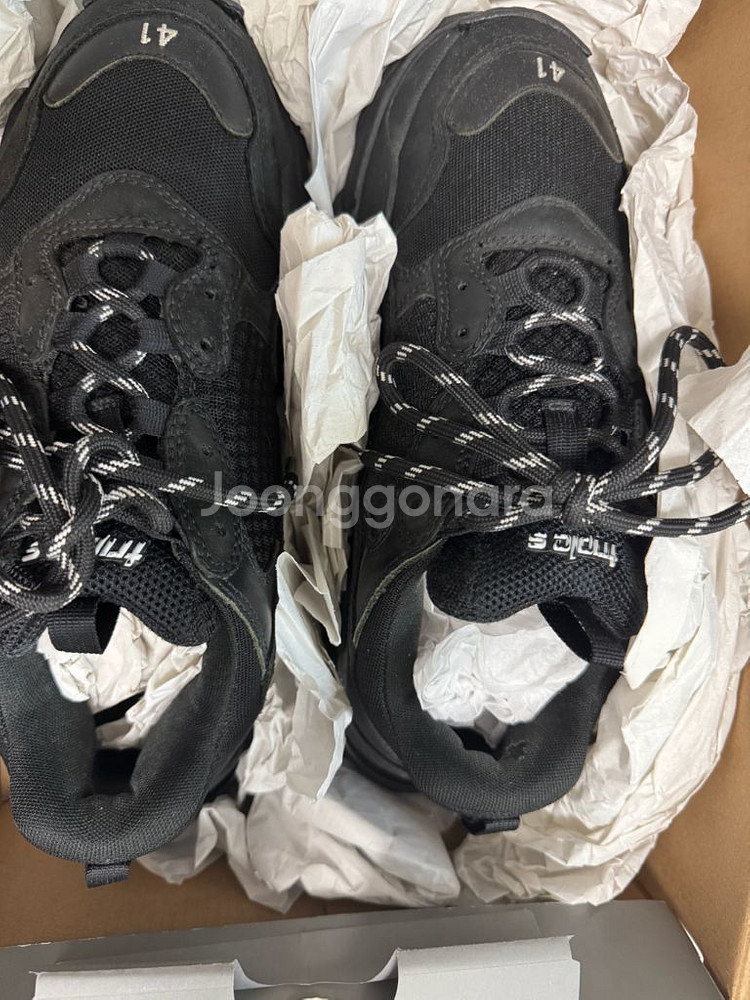 발렌시아가 트리플S 더티블랙 41--6