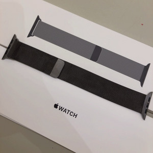 애플워치 밀레니즈루프 스트랩 정품 45mm (블랙)