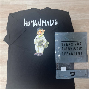 휴먼메이드 호랑이 그래픽 티셔츠 블랙 XXL