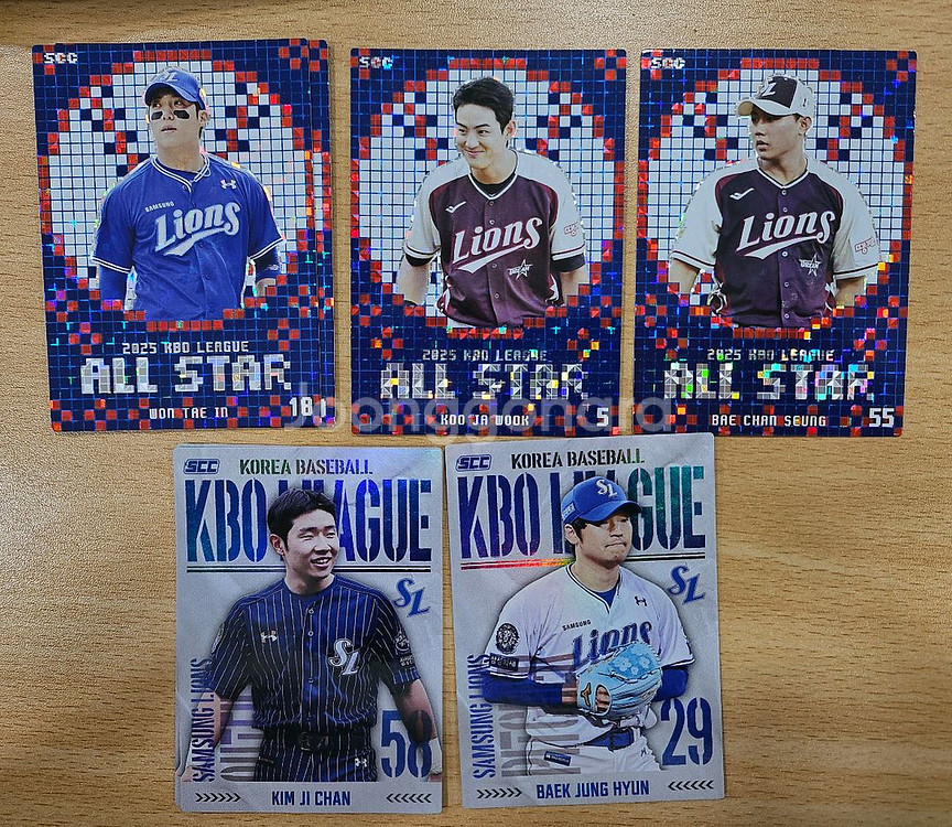 KBO 플러스 카드 삼성라이온즈 일괄--0