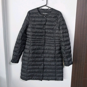 탑텐 경량 구스 하프 패딩 여성90