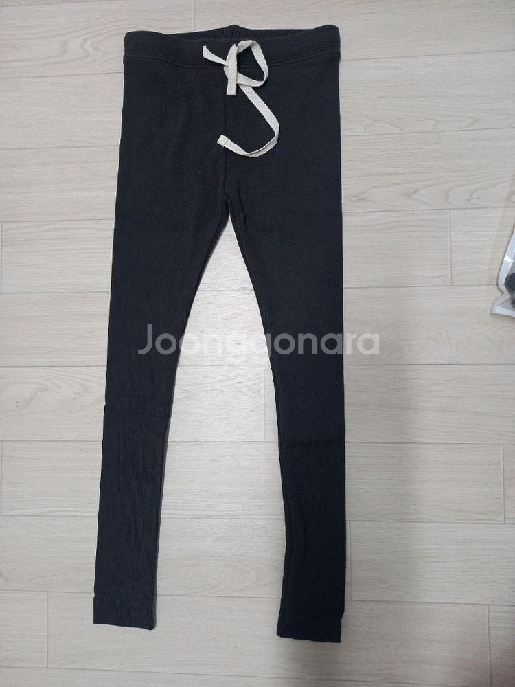 새상품 여아130 기모골지레깅스 2벌--1