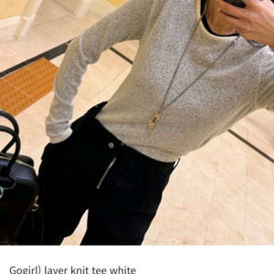 고걸 레이어드 니트티 등