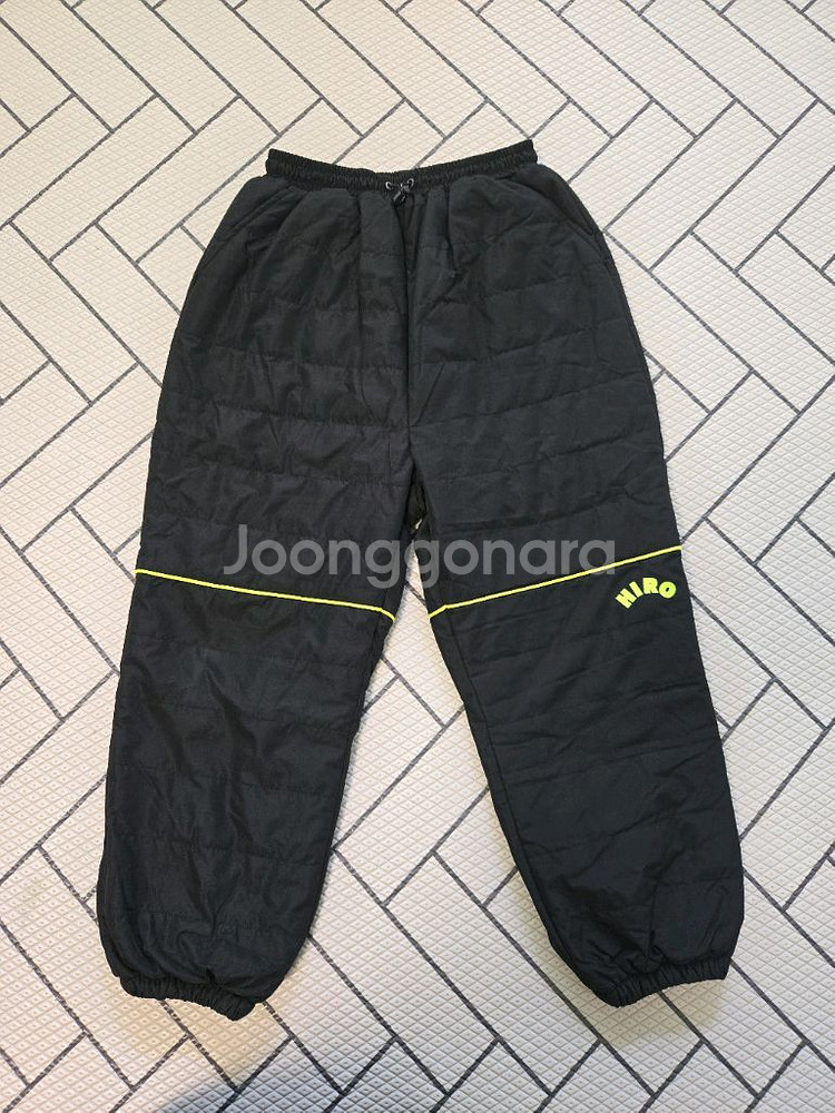 히로 스노우 퀼팅 팬츠 블랙 140--0