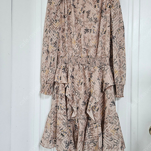 SJSJ 새거수준 프릴 러플 스모킹 원피스