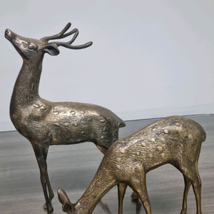 꽃사슴 한쌍. 판매합니다. 재질은동입니다