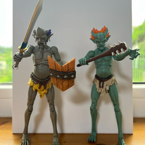 악당 빌런역 오니 도깨비 6인치 액션 피규어 2개세트