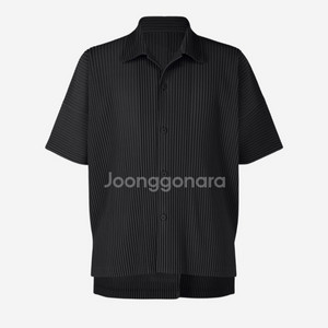 이세이미야케 옴므 플리세 MC 줄라이 셔츠 블랙