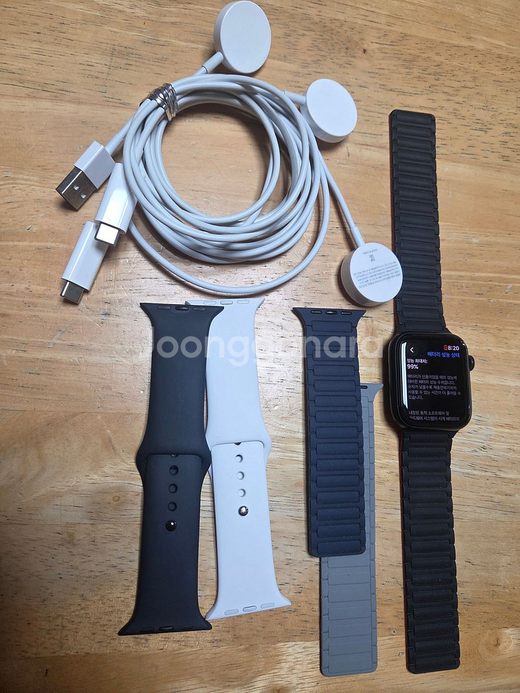 애플워치 se2 44mm gps 블랙--5