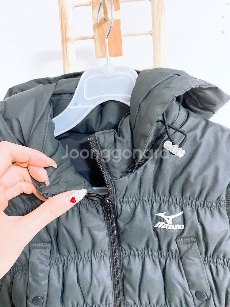 (정품)미즈노오리털후드패딩조끼(여성용85)--1