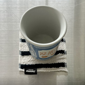 리핏 x jammy 스트라이프 컵 코스터 미개봉 새상품