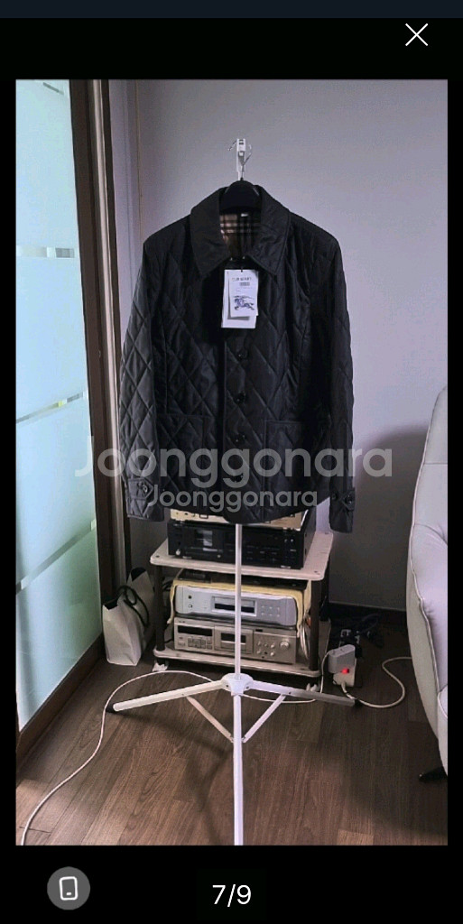 버버리 페르넬리 퀼팅 자켓 XL77~77반사이즈--9