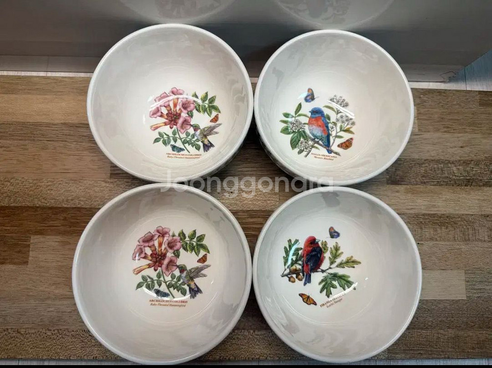 영국산)포트메리온 보타닉가든 버드 밥공기4p--0