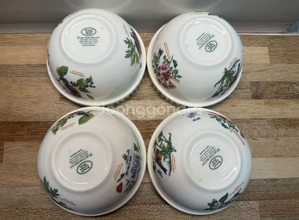 영국산)포트메리온 보타닉가든 버드 밥공기4p--4