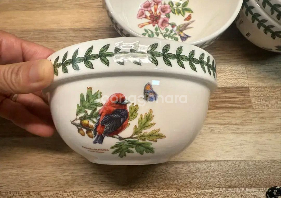 영국산)포트메리온 보타닉가든 버드 밥공기4p--3