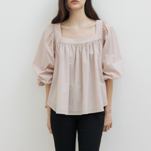 시에 러플 코튼 블라우스 (페탈핑크, xs, 새상품)